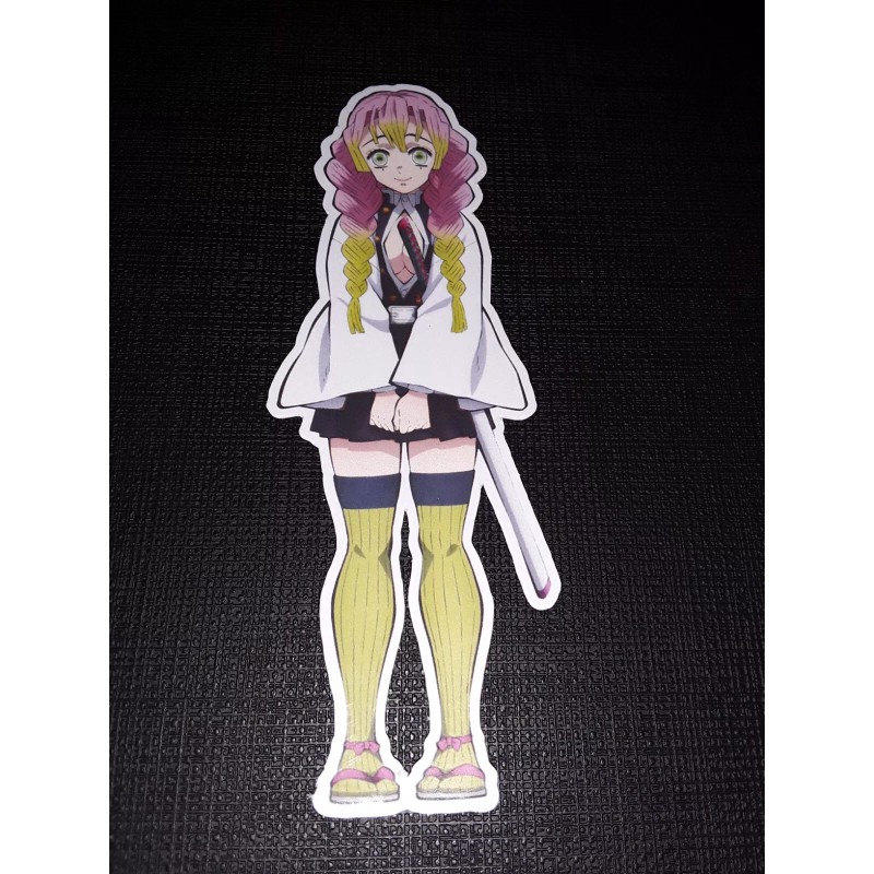 Mitsuri Kanroji Demon Slayer Glossy Sticker Anime Appliances, Walls, Windows!