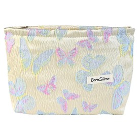 Colorful Butterfly Makeup Bag,Cosmetic Bag for Women, Large Capacity Toiletry Bag,Zipper Pouch, Travel Accessories Storage with Lining
