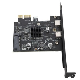 USB 3.2 PCI Express Expansion Card 2 Ports, PCIE USB-C Card PCI-Express USB-C 3.2 Gen 2 Card USB C Pcie Adapter Card USB Port Cards, for Desktop PC Support 7 10 11LINUX