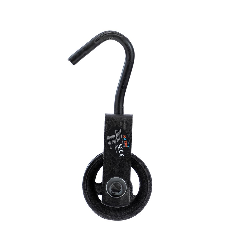 KATSU Tools Pulley Wheel 75mm with Swivel Hook Gin Wheel