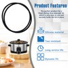 Black Lid Latch Strap Rubber Band 6,7,8 Quart Compatible with