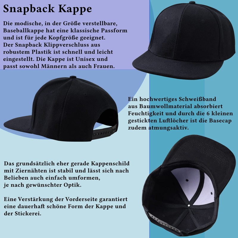 EXPRESS-STICKEREI Funny Cap with Saying | Adjustable Unisex Cap with