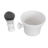 Men Beard Foaming Brush Set Soap Bowl Brush Rack Rich