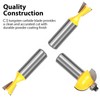 KOWOOD 24X Router Bits Set 1/2 Inch Shank Made of