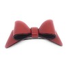 Wardani, large Bow Barrette tortoishell handmade in France ROUGE