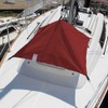 SOGEMAN Burgundy Red Hatch Umbrella for Sailboat | Protect open