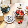 Macevia Mini Sauce Pan with Lid,Stainless Steel Butter Warmer Mini