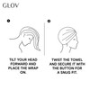 Glov Hair Turban Curls Towel Curly Girl Microfibre Quick Drying