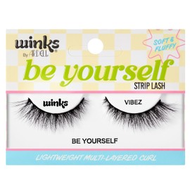 Ardell Winks Be Yourself Lashes, Vibez, Bold & Expressive Black Strip Lash,1-pair