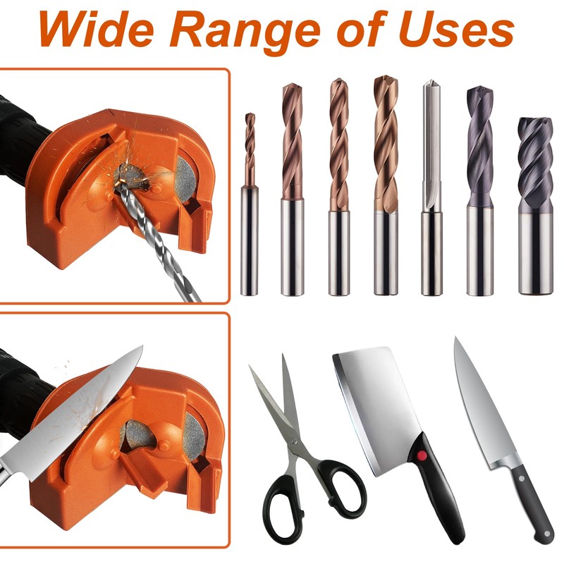 Drill Bit Sharpener,Portable Drill Bit Sharpener,Multipurpose Drill Bit Grinding Sharpener