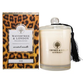 Wavertree & London Organic Noir Scent Soy Wax Candle | Non Toxic 100% Cotton Wick Triple Scented Pure Natural Soy Wax Candles, Hand Poured in Australia | 60 Hours Burning Time, 11.66 Oz