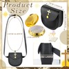 Huhumy 2 Pcs Pyx for Communion Host Catholic Leather Pyx