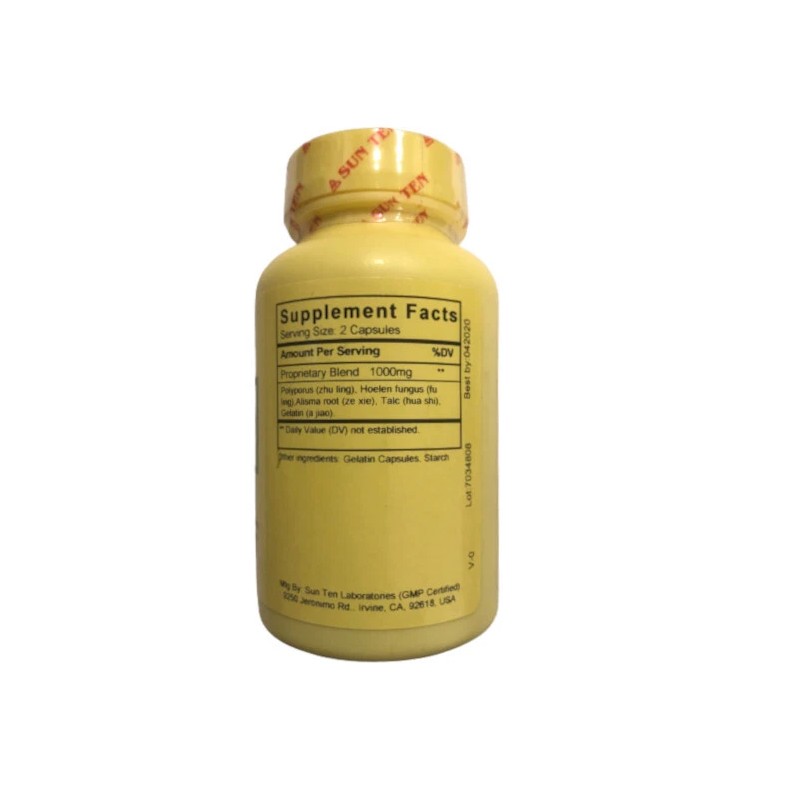 Sun Ten - Polyporus Combination, 100 Capsules, Zhu Ling Tang/豬苓湯