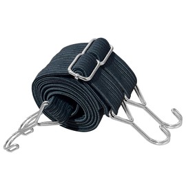 NKAKTSU Rubber Bands, Set of 2, Luggage Fastening Belt, Width 1.2 inches (3 cm), Length 4.7 ft (1.2 m), 6.8 ft (1.74 m), Includes Hooks, Adjustable, Fall Prevention, Compatible with Dolly, Bikes
