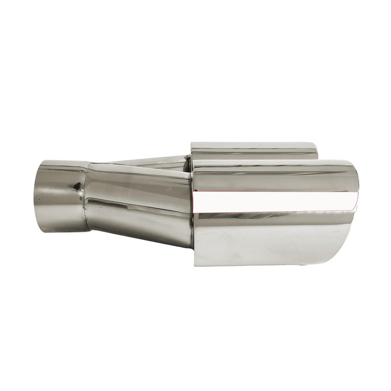 NETAMI 2.5"Inlet to 3.5"Outlet Dual Exhaust Tip Stainless Steel Polish