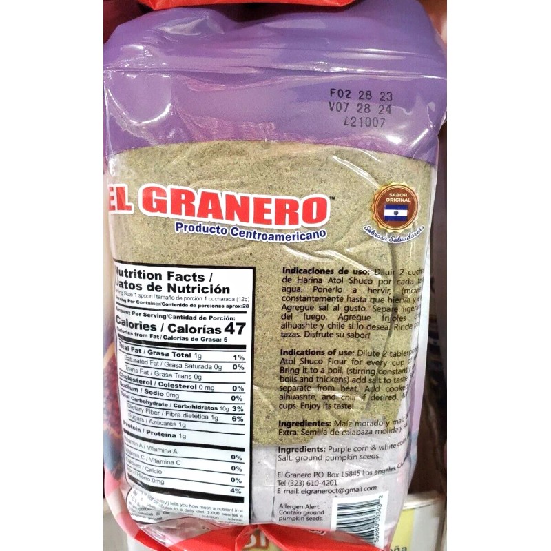 El Granero SHUCO FLOUR INSTANT DRINK /EL GRANERO ATOL SHUCO
