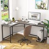 Teraves Reversible L Shaped Desk, 57.9" Gaming Computer Desk, Modern