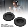 Universal Headphone Ear Cover Artificial Leather Foam Sleeve Round Earpad