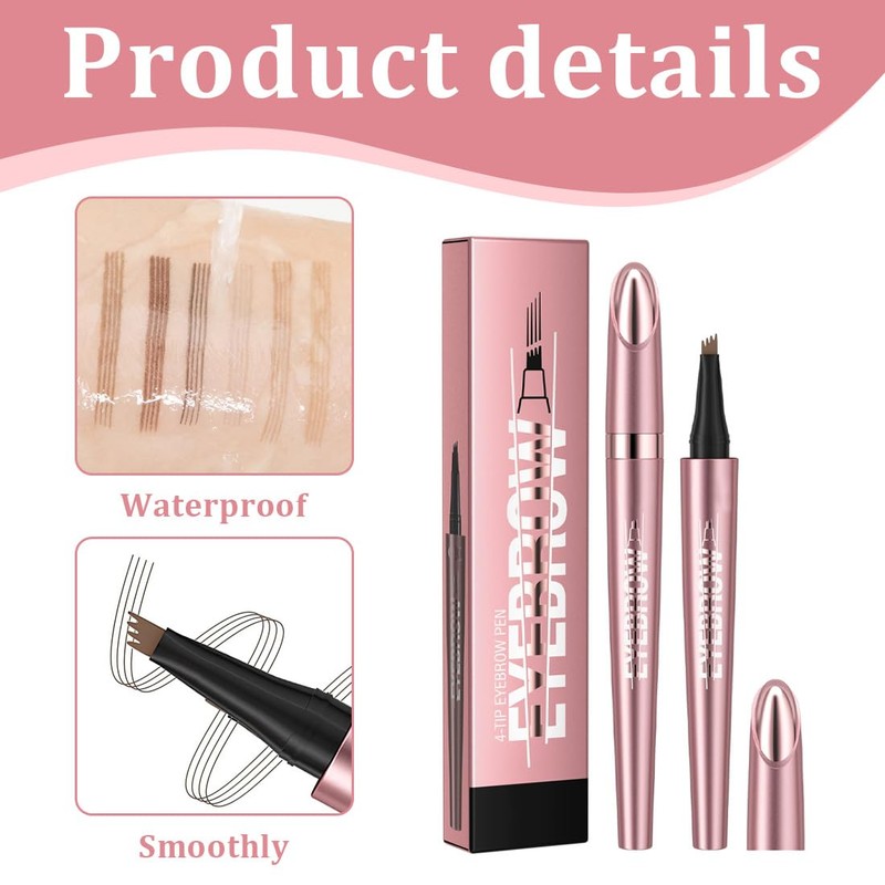 HQRKOTM Waterproof 3D Microblading Magic Eyebrow Pencil Microblading Eyebrow Pencil