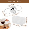 2‑Pack Espresso Cooling Balls Stainless Steel with Stand and Storage