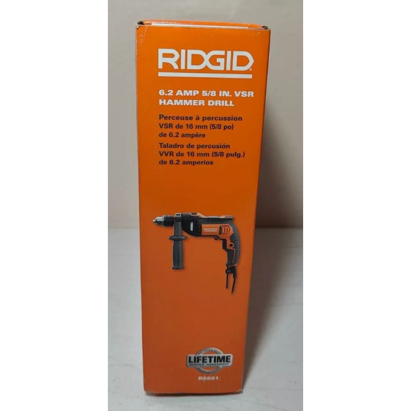 RIDGID 5/8" VSR Hammer Drill 6.2 AMP 44,800 BPM R5001