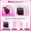 Wosheer Kit De Extensiones Pestañas 8-18mm Pestañas (flirty)