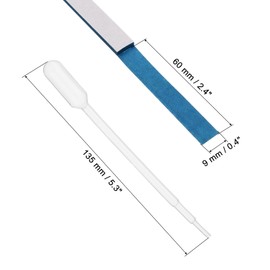 PATIKIL PH Test Strips Kit, 5Pcs/400 Strips Kit PH 0.5-5 Litmus PH Balance Testing Paper with 5Pcs Test Droppers for Water Food Soil Acid Alkaline Testing