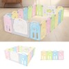 Cloud Castle Foldable Playpen 4-Panel Extension by Fortella (Multicolor)