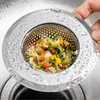 Bathtub Sink Strainer, Stainless Steel Shower Bathtub Drain Hair Catcher,