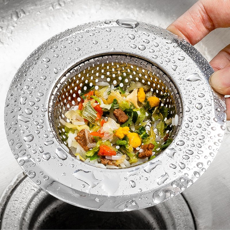 Bathtub Sink Strainer, Stainless Steel Shower Bathtub Drain Hair Catcher,
