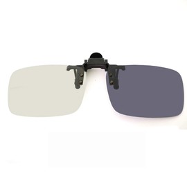 PLOPLO Color Changing Dimming Clip-on Sunglasses, Polarized Sunglasses, Flip Up, Front Pole, Polarized Lenses, Clip Sunglasses, Black