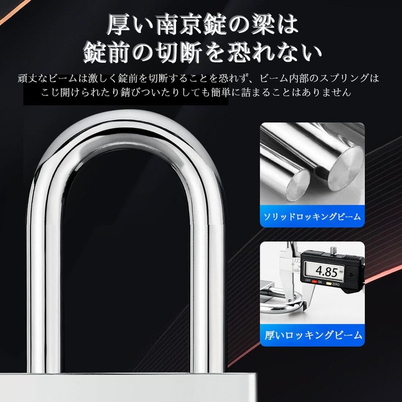 GLOWZEN 2 PCS Stainless Steel Padlock with Key,Waterproof and Rustproof