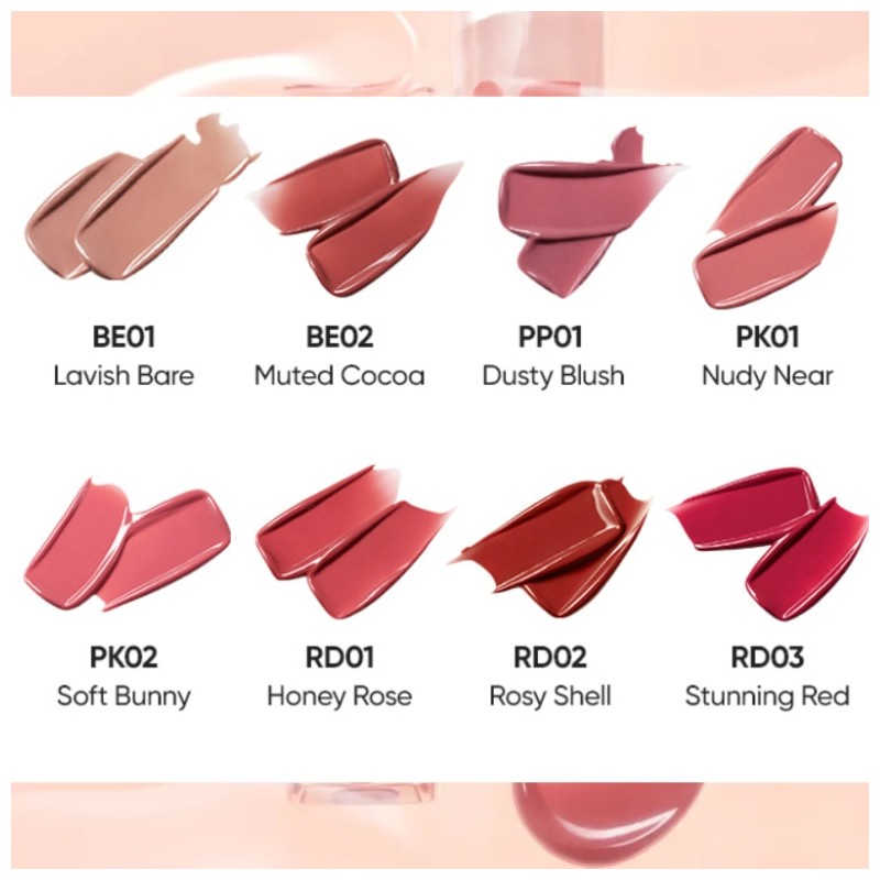 BANILA CO Glow Veil Tint 3.8g*2ea, Color1#$%Color2:PK01 Nudy Near-BE01 Lavish