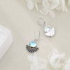 Moonstone Drop Earrings for Women 925 Sterling Silver Bohemian Daisy