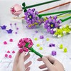 QLT Mini Bricks Flower Bouquet Building Sets, Artificial Flowers, DIY
