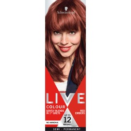 Schwarzkopf LIVE Colour Semi Permanent Hair Colour Ultra Brights Red Embers, 75ml