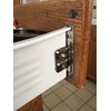 Blum Drawer Front Fixing Bracket, Nickel, Right and Left, Screw-On,