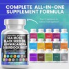 Clean Nutraceuticals Sea Moss Black Seed Oil Ashwagandha Turmeric Bladderwrack