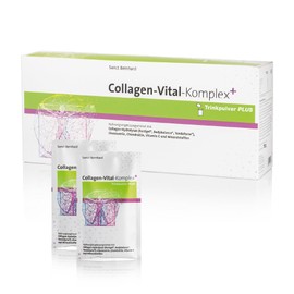 Sanct Bernhard Collagen Vital Complex Plus | Collagen Hydrolysate, Glucosamine, Chondroitin, Vitamin C & Minerals | 30 Sachets of 25 g