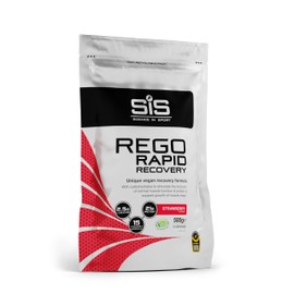 Science In Sport REGO Rapid Recovery Protein Powder, Strawberry Protein Powder with Added L-Leucine, Vitamins and Minerals for Muscle Recovery, 10 Servings, 500g