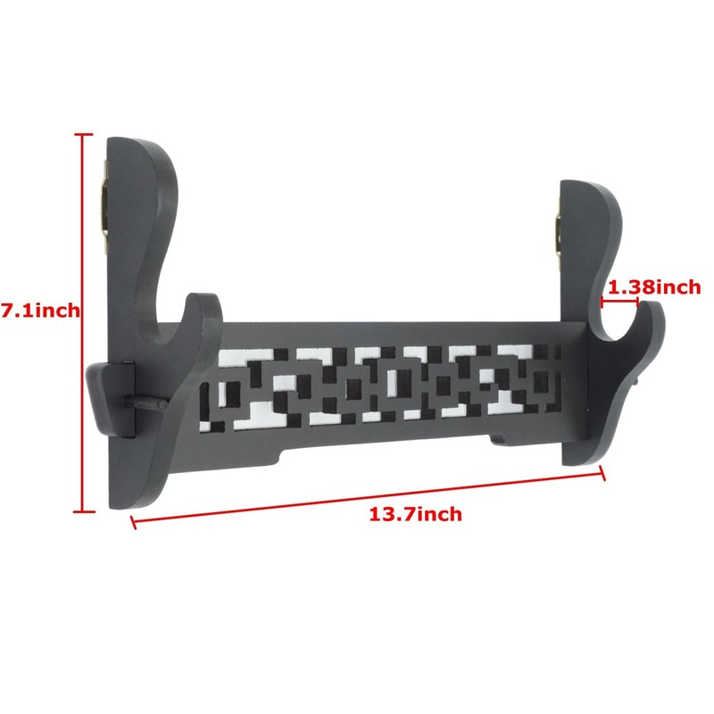 Eforlife Sword Holder Wall Mount Samurai Sword Katana Wakizashi Display