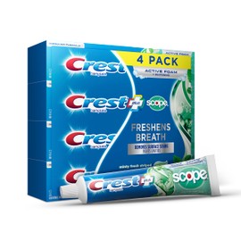 Crest Complete Toothpaste Whitening Plus Scope Minty Fresh, 120 mL (Pack of 4)
