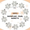 KUMSODE Pack of 10 Christmas Snowflakes Hair Clips, Snowflake Hair