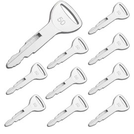 Heavy Ignition Keys, 10 Pack Toyota 57591-23330-71 A62597 Forklift Key fit Toyota Forklift