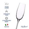 Luigi Bormioli Crescendo Champagne Flute Glasses Set of 4-8.25 Oz