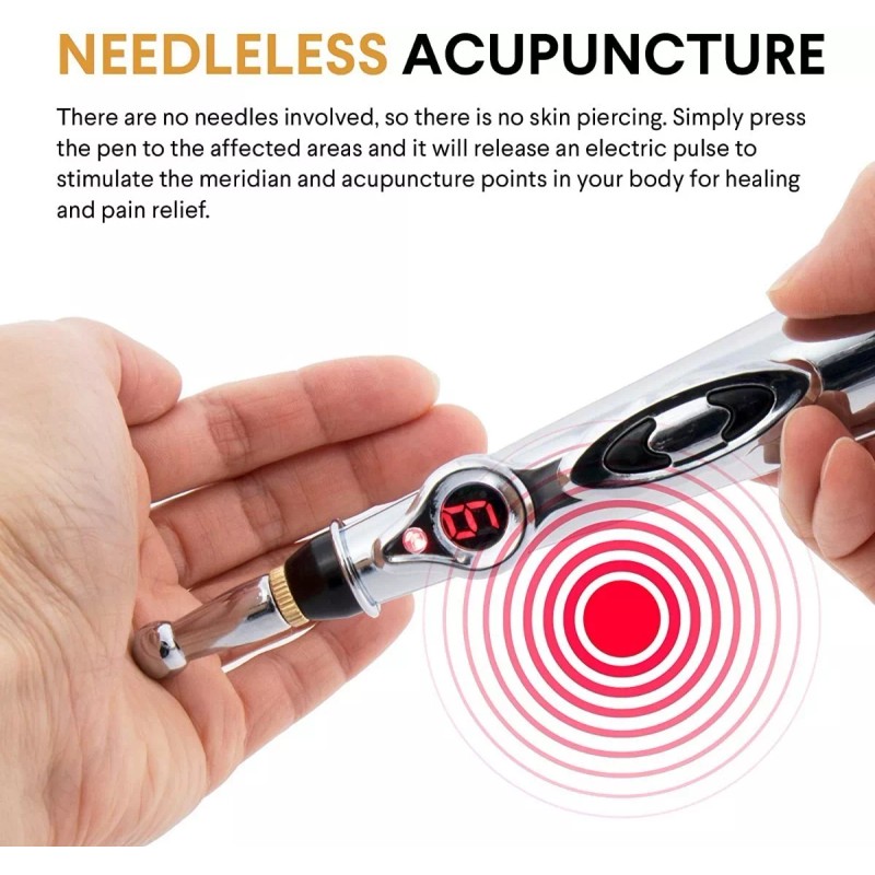 AOC Beauty Pluma Acupuntura Electrónica Masaje Pulso Meridian Energy Color