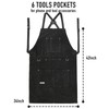 LeaSeek Leather Welding Apron,Heat & Flame-Resistant Heavy Duty Work Apron