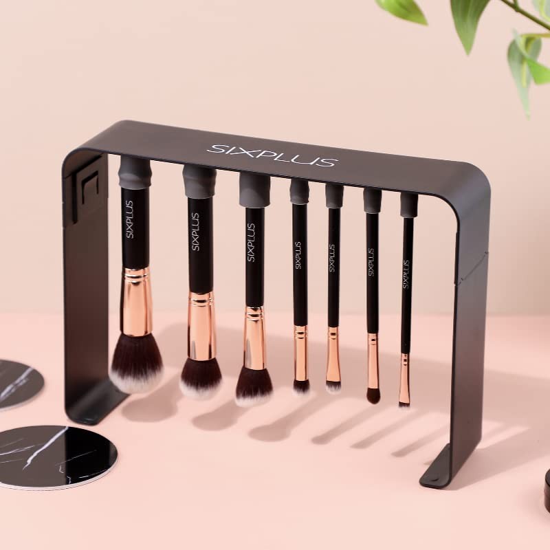 Noble Gold Makeup Brush 11 Piece Set With Brown Cosmetic