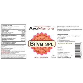 AyuMantra Organic Bilva SPL Tablets - Promotes Healthy Stool Formation - 60 Tablets, 1000mg