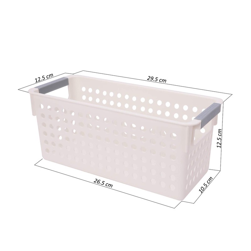 JAKAGO Small Plastic Storage Baskets Kitchen Cupboards Organiser Storage Baskets